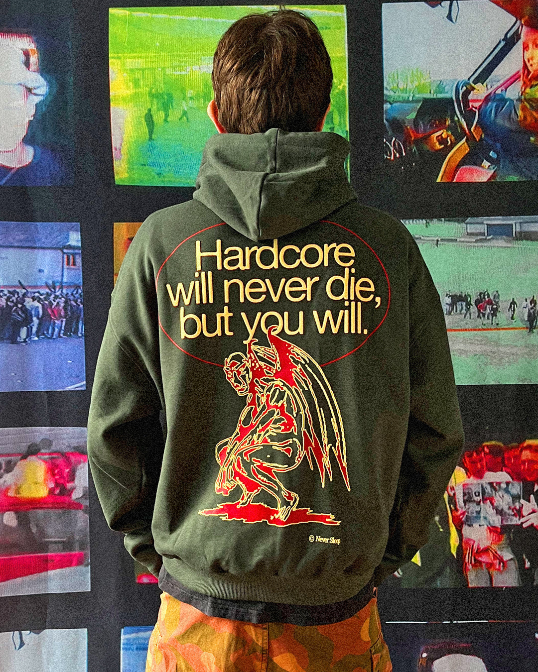 Hardcore will never die, but you will - Army hoodie